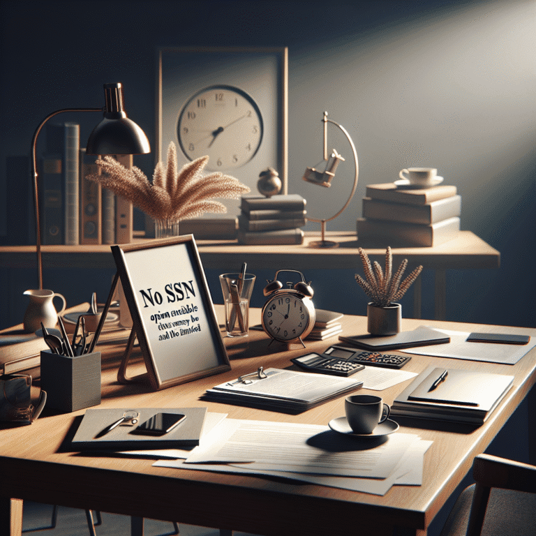 No SSN Options Available – understand when ITIN may be accepted and the limits involved